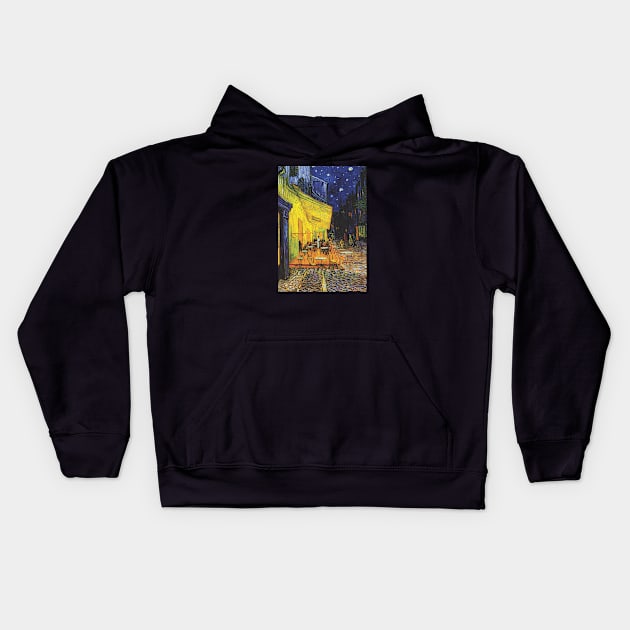 Evening cafe Kids Hoodie by EvanRude